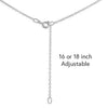 necklace - scissors charm 16-18" - sterling silver by nina designs