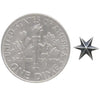 earrings - six pointed star stud - sterling silver by nina designs