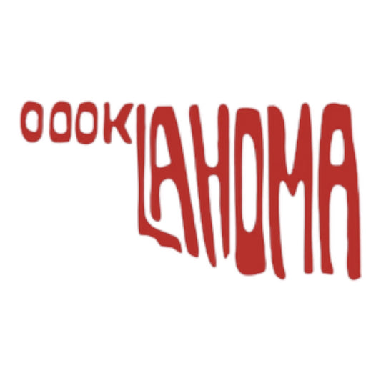 sticker - oklahoma - bubble red by plenty