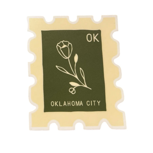 sticker - vinyl - stamp - oklahoma city ok - moss by ruff house print shop