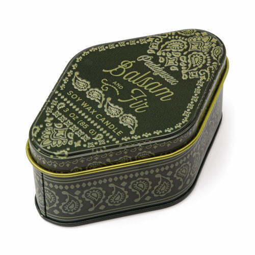 candle - bandana tin - balsam & fir by paddywax