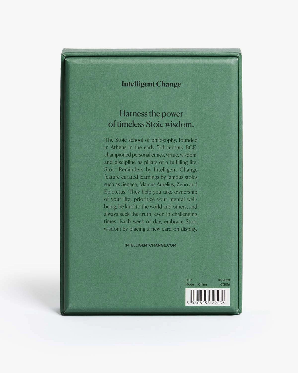 card set - stoic reminders - timeless wisdom quotes by intelligent change