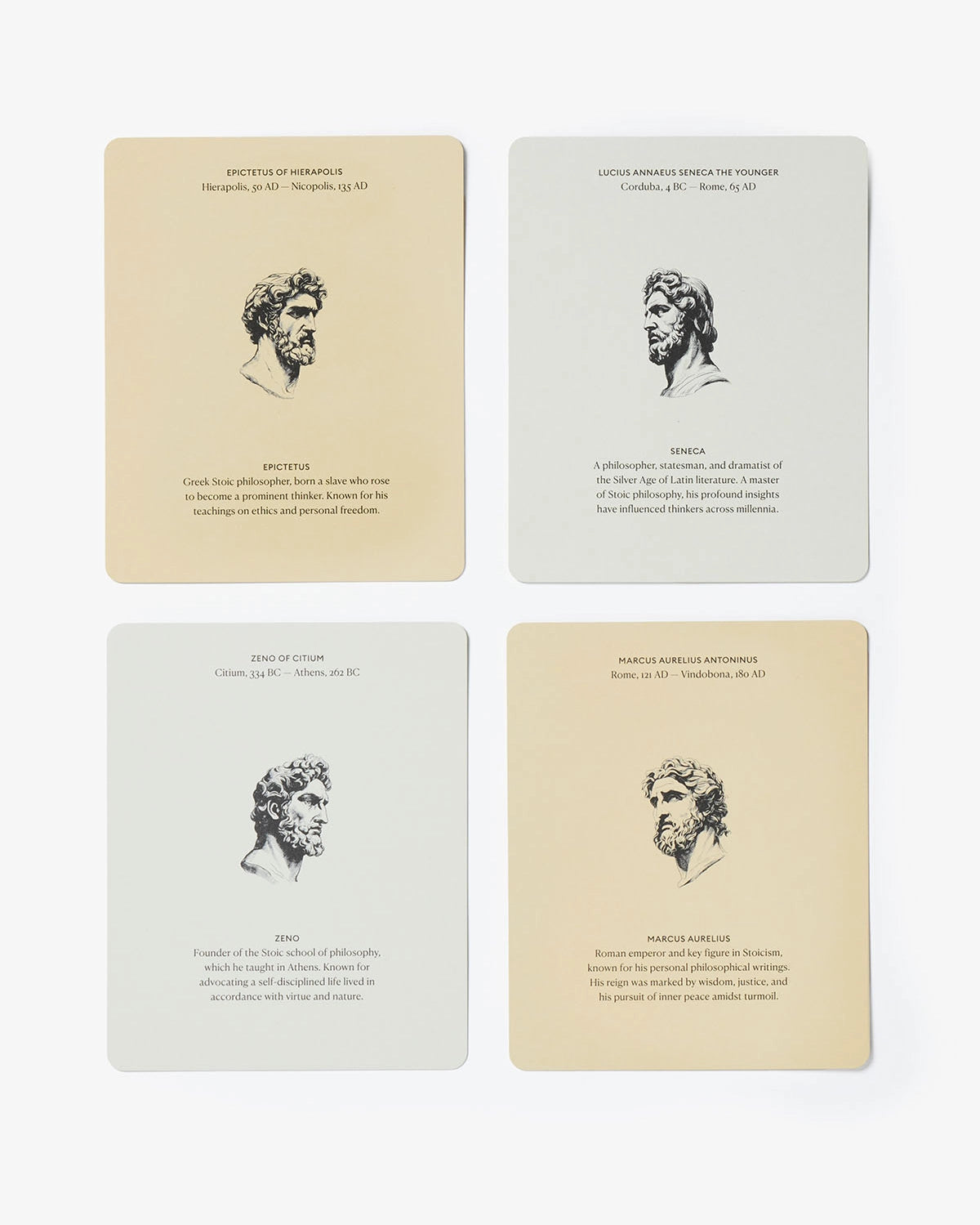 card set - stoic reminders - timeless wisdom quotes by intelligent change