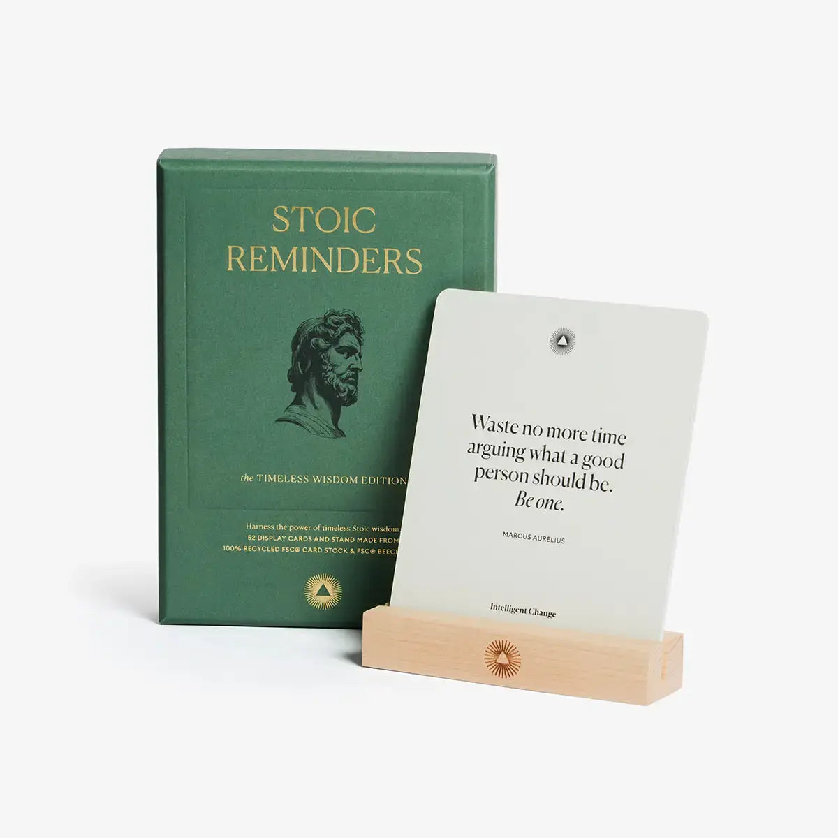 card set - stoic reminders - timeless wisdom quotes by intelligent change