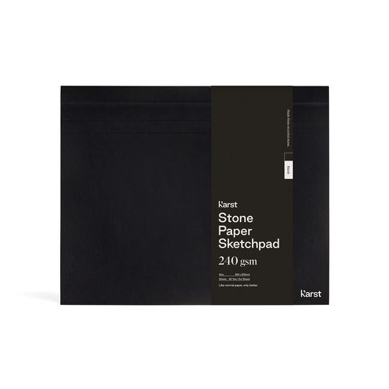 sketchpad - stone paper - softcover - black by ameico/karst