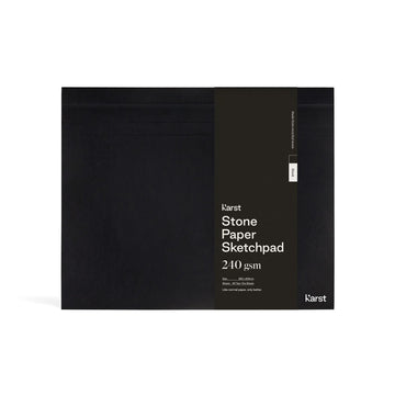 sketchpad - stone paper - softcover - black by ameico/karst