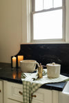 canister - stoneware - 5" h x 4.5" dia by millstream home