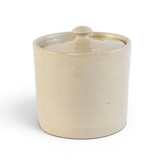 canister - stoneware - 5" h x 4.5" dia by millstream home