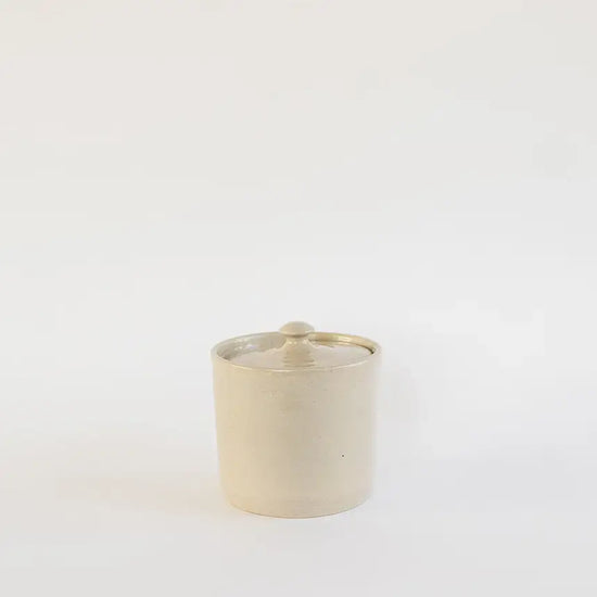 canister - stoneware - 5" h x 4.5" dia by millstream home