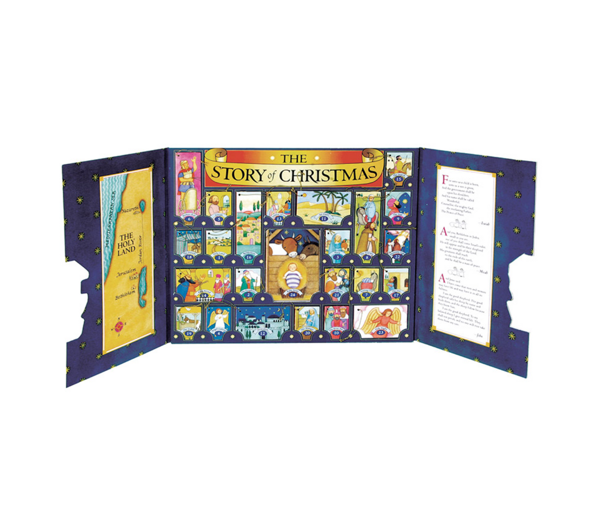 advent calendar + book set - the story of christmas by hachette book group usa