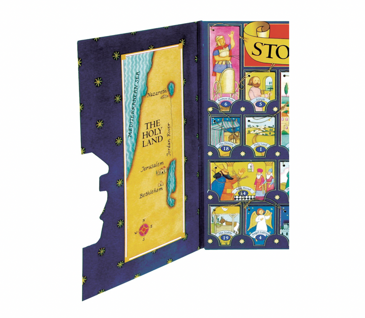 advent calendar + book set - the story of christmas by hachette book group usa