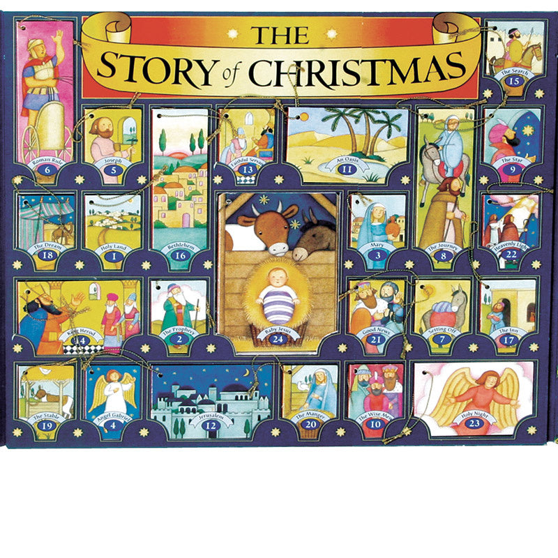 advent calendar + book set - the story of christmas by hachette book group usa