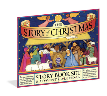advent calendar + book set - the story of christmas by hachette book group usa