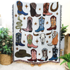 Blanket | Recycled Cotton/Acrylic | Howdy Cowgirl Tapestry