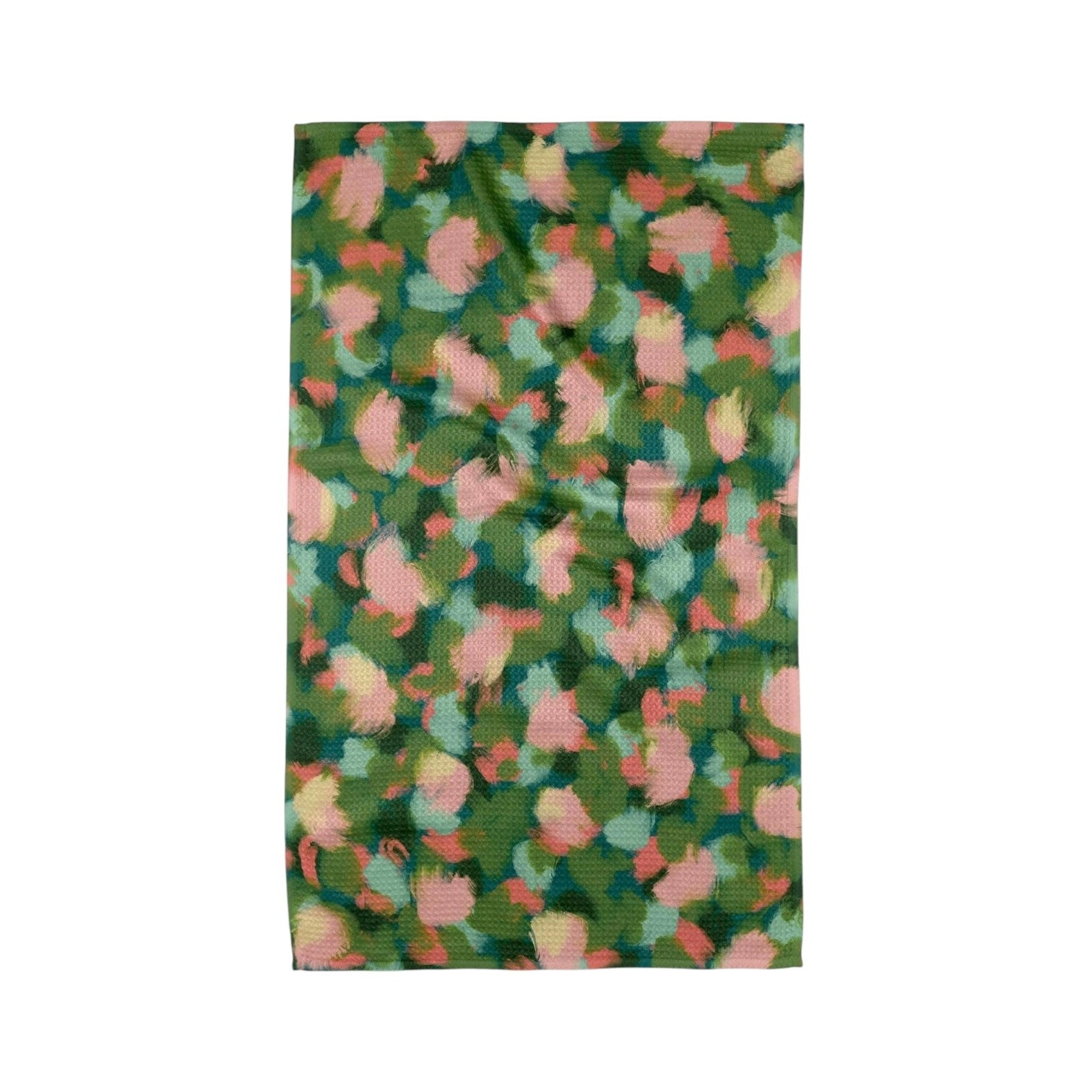 tea towel - microfiber - stroke of genius (abstract florals) by geometry house