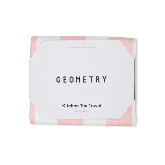 microfiber tea towel - bold pink by geometry house