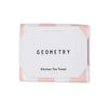 microfiber tea towel - bold pink by geometry house