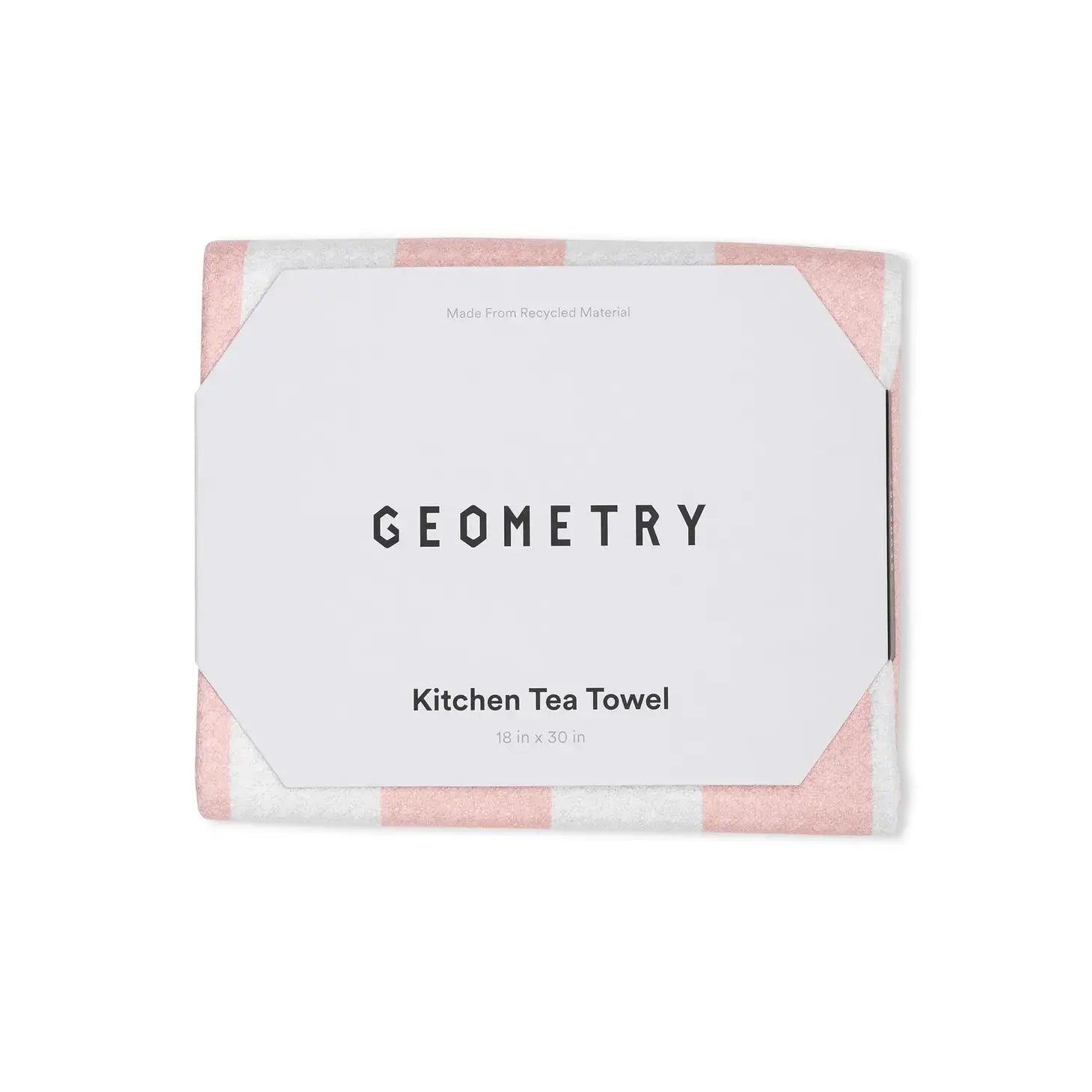 microfiber tea towel - bold pink by geometry house