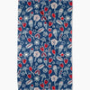 tea towel - microfiber - summer fun blue by geometry house