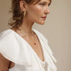 necklace - strawberry charm - 14k gold plate by amano studio