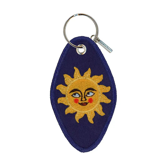 keychain - embroidered - sun & moon by patch ya later
