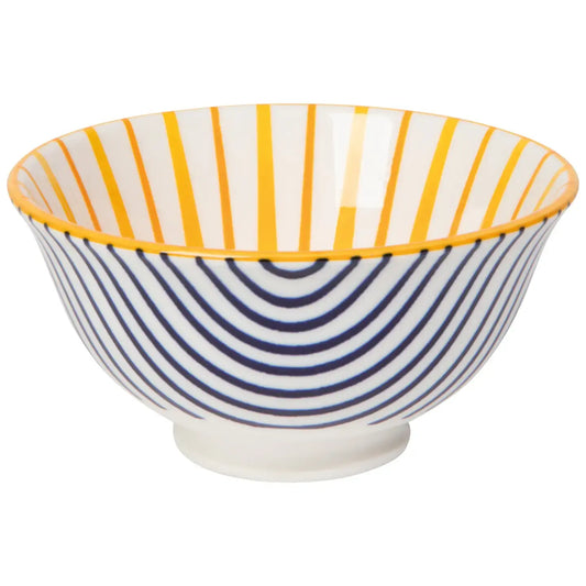bowl - stamped 3.5" - sunburst by now designs