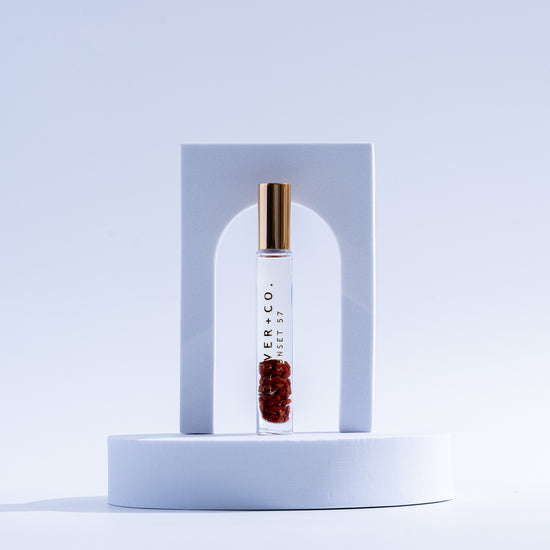 fragrance roll-on - bougie stick - sunset 57 by oliver fragrance co.