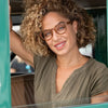 readers - blue light - "sunset" - matte brown marble by blue planet eyewear