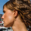 earrrings - star hoops - 14k gold plate by amano studio