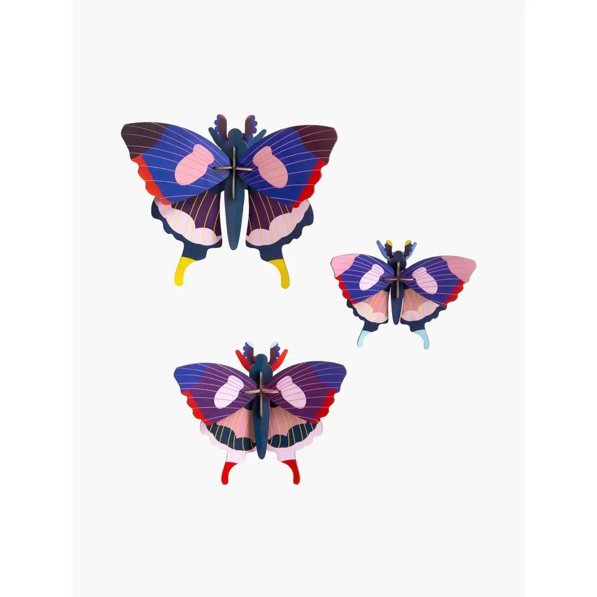 3d butterfly puzzle - set of 3 by studio roof