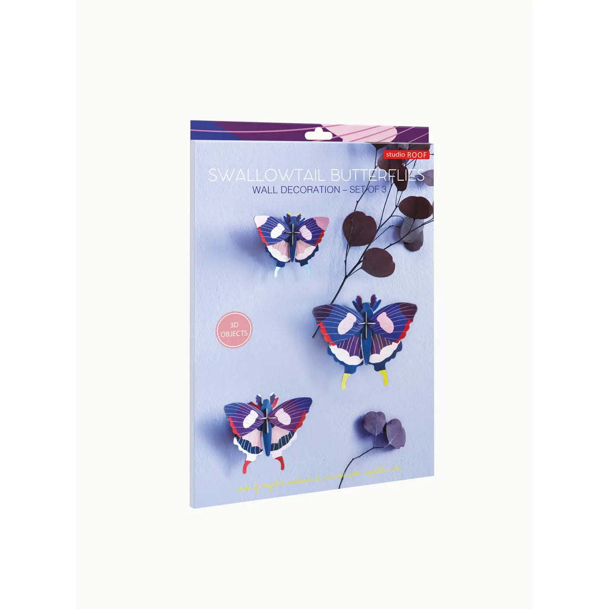 3d butterfly puzzle - set of 3 by studio roof