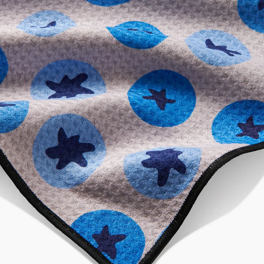 paw towel - microfiber - sweet blueberries by geometry house