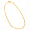 Necklace | Brass 16" Thin Herringbone Chain