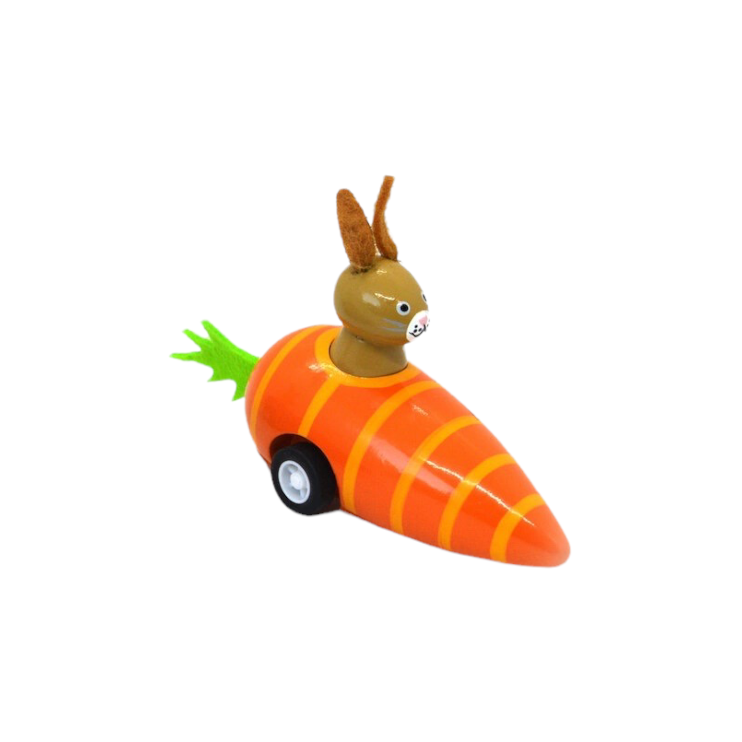 toy - pull-back racer - bunny carrot by jack rabbit creations