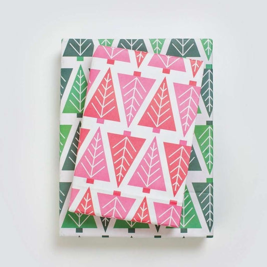 wrapping paper - 2-sided eco - tannenbaum by wrappily eco gift wrap co.