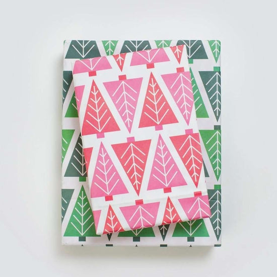 wrapping paper - 2-sided eco - tannenbaum by wrappily eco gift wrap co.