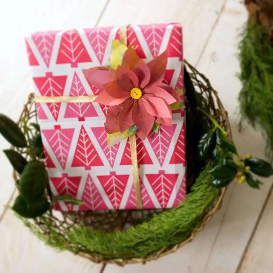 wrapping paper - 2-sided eco - tannenbaum by wrappily eco gift wrap co.