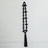 Garland | Oak Wood Beads + Cotton Tassel | Black | 36"L