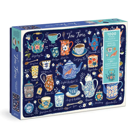 puzzle - 1000-piece - tea time by chronicle books
