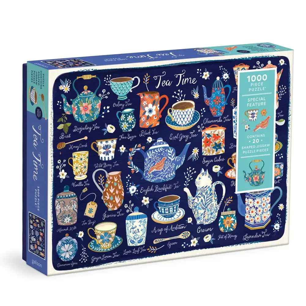 puzzle - 1000-piece - tea time by chronicle books