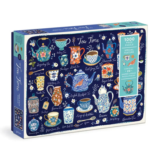 puzzle - 1000-piece - tea time by chronicle books