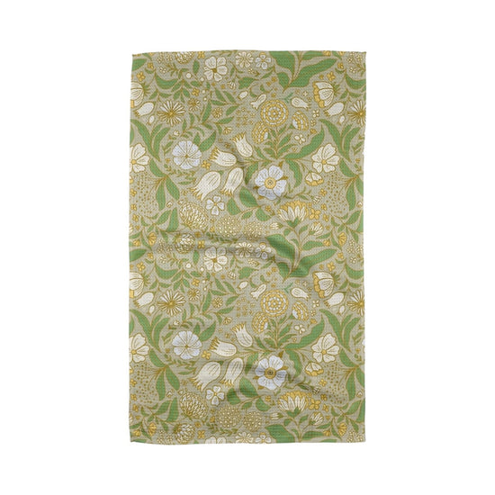 microfiber tea towel - golden summer by geometry house