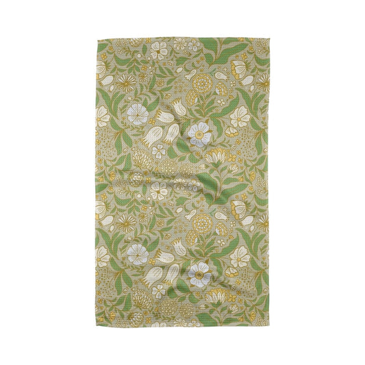 microfiber tea towel - golden summer by geometry house