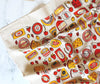 tea towel - screen printed - cheese shop - yellow/red/brown by calhoun & co.