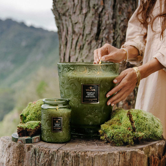 candle - japonica - temple moss by voluspa