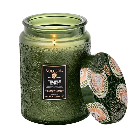 candle - japonica - temple moss by voluspa
