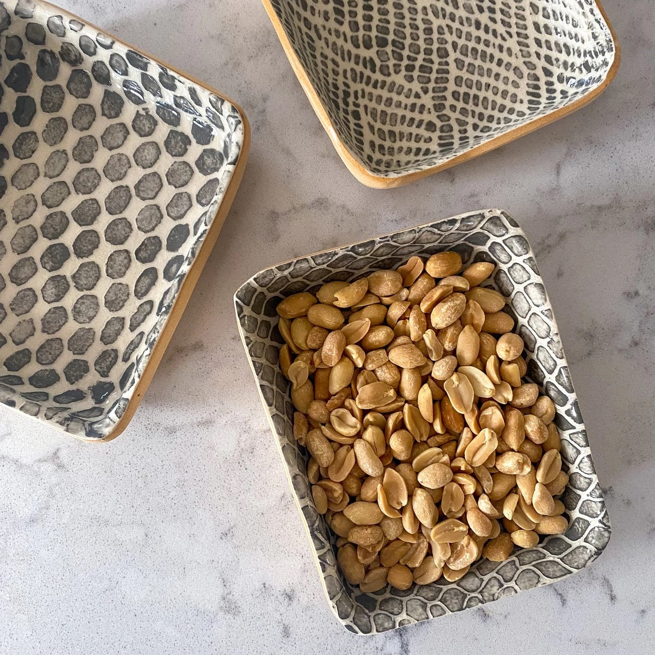 ceramic dip tray - taj charcoal by terrafirma ceramics inc.