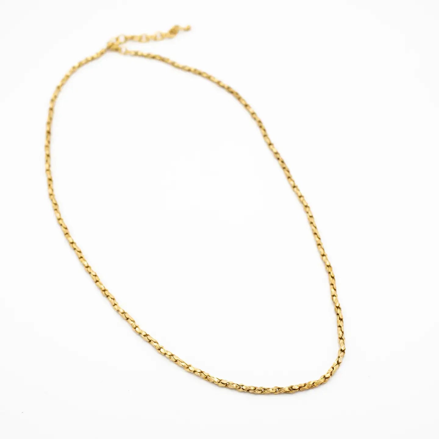necklace - brass c-link chain 20" by baizaar
