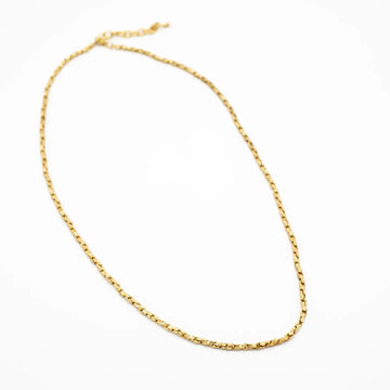 necklace - brass c-link chain 20" by baizaar