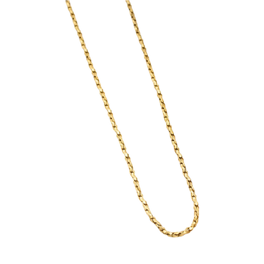 necklace - brass c-link chain 20" by baizaar